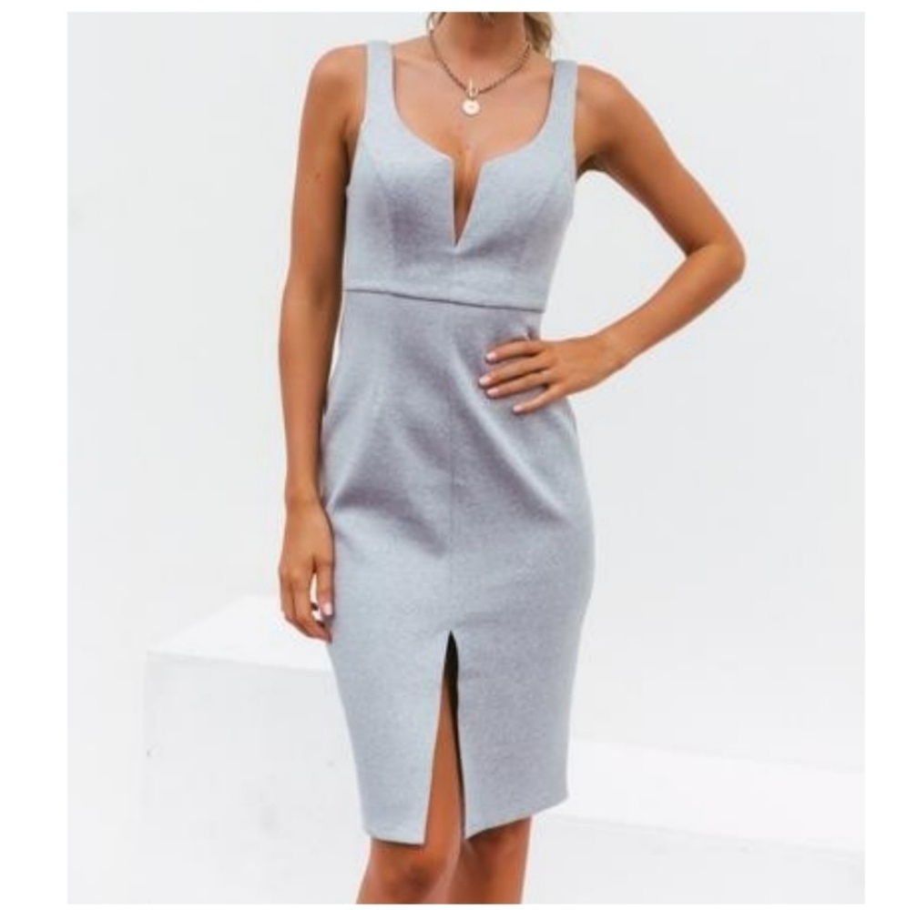Grey business dress